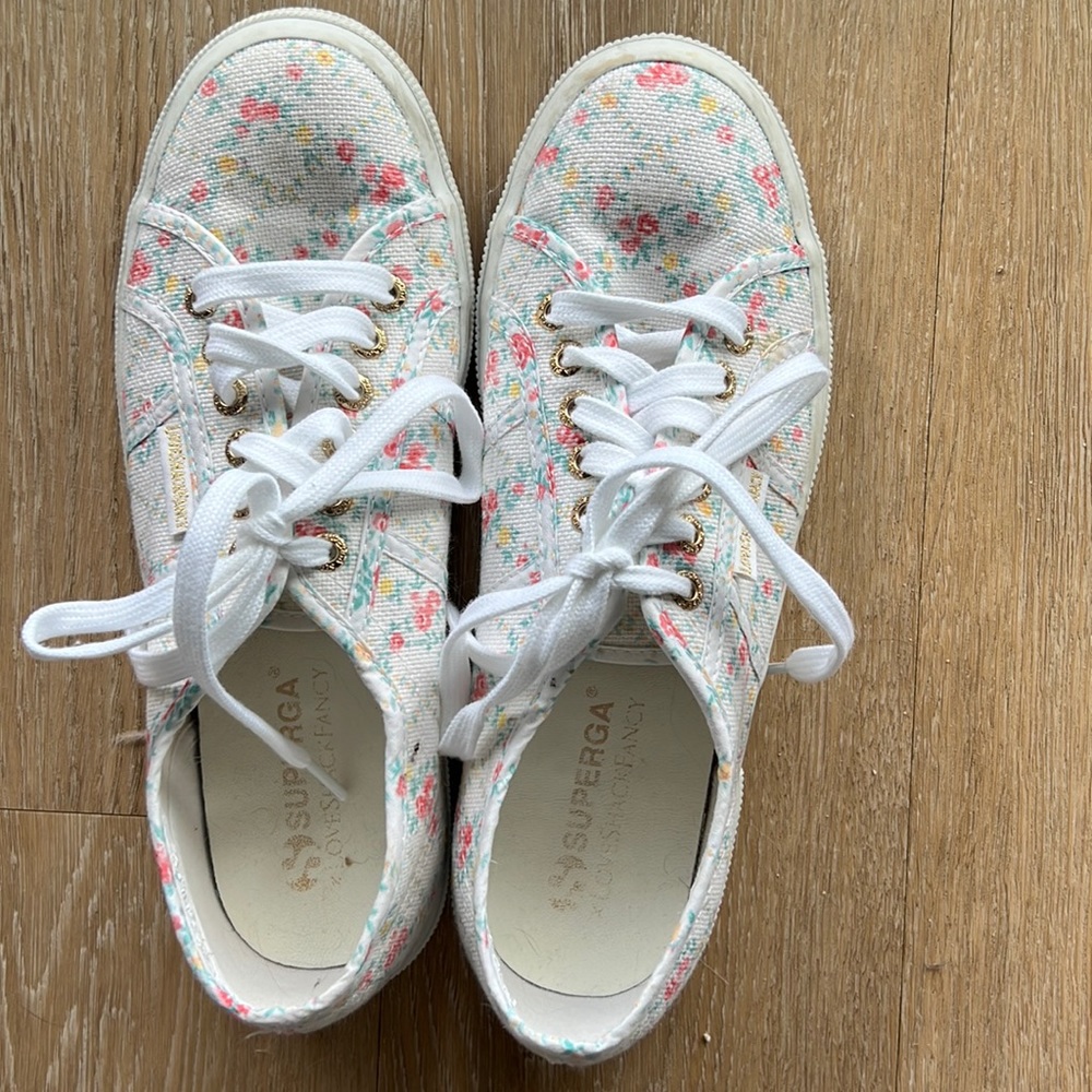 LoveShackFancy x Superga floral sneakers size 40